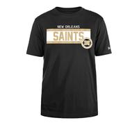 New Orleans Saints New Era Cap NFL - Camiseta Regular de Tinta de Alta Densidad Serigrafiada Frontal gráfico Original del Equipo, Color Unisex Negro