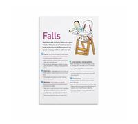New Parents Must-Know Poster - Baby Fall Prevention Safety Tips, Educational Wall Art for Nursery Room(Unframed,16x24inch(40x60cm))