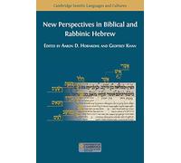 New Perspectives in Biblical and Rabbinic Hebrew