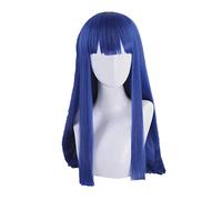 New POP TEAM EPIC Cosplay Wig Costume Play Wigs Yellow Blue Pop Pipi Halloween Costumes Hair OneSize Blue