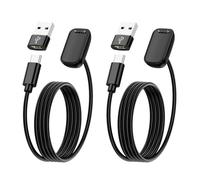 NEW POW Base de Carga USB C para Fitbit Charge 6/Charge 5/Luxe, Cable Cargador Magnético Tipo C con Adaptador USB C a USB A para Fitbit Charge 5 Charge 6 charging cable, 2 unidades