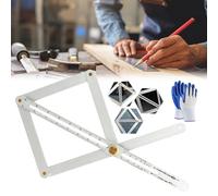 New Premium Corner Angle Finder Tool,10°-170° Measurement, Precision Miter Angle Measuring Tool, Stainless Steel Digital Protractor Angle Finder with Scales for Woodworking (LONG)