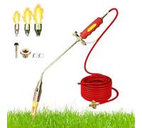 New Propane Torch Weed Burner Kit, 30/35/50mm Nozzle Flame Weeder, Dual Switch High Output Portable Weed Burner Kit, Multi-Surface Tool for Gardens, Driveways, Ice Removal (5m Tube, Type 50)