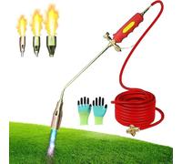 NEW Propane Torch Weed Burner Kit, High Output 1,900,000 BTU, 30/35/50mm Nozzle Garden Blow Torch for Weeds, Powerful Flame Weed Torching Killer for Weeding, Roof Asphalt, Snow (2m Tube, Type 35)