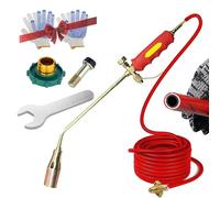 New Propane Torch Weed Burner Kit, High Output Propane Torch, Quick Connector - 30-Type Double Switch with 2m Rubber Hose, For Flame Weeding,Roofing,Ice Snow,Road Marking