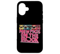 New Pugs On The Block Funny Pug Owner Pop Culture Gift Carcasa para iPhone 16
