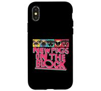 New Pugs On The Block Funny Pug Owner Pop Culture Gift Carcasa para iPhone X/XS