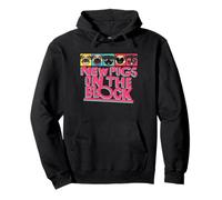 New Pugs On The Block Funny Pug Owner Pop Culture Gift Sudadera con Capucha