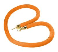 New Queue Divider Crowd Control Barrier Rope,Multi-Color Optional Hotels/Theaters Stanchion Rope, for Restaurants Party Event Entry(Orange,2.5m/8.2ft/98.4inch)