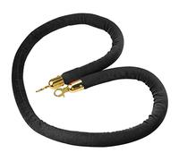 New Queue Divider Crowd Control Barrier Rope,Multi-Color Optional Hotels/Theaters Stanchion Rope, for Restaurants Party Event Entry(Black,3m/9.8ft/118inch)