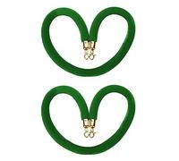 New Queue Divider VIP Stanchion Rope,60 100 150 200 250 300 Cm Crowd Control Barrier Rope, for Opening Ceremony/Concert Venues(Green,1.2m/4ft/47inch)