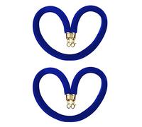 New Queue Divider VIP Stanchion Rope,60 100 150 200 250 300 Cm Crowd Control Barrier Rope, for Opening Ceremony/Concert Venues(Blue,2m/6.6ft/79inch)