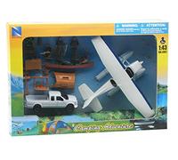 New Ray 05703 - playset- Camping Set w/Float Plane y Playmat