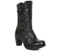 New Rock - Botas para Mujer M-tr003x-s1, Negro Negro., 37 EU