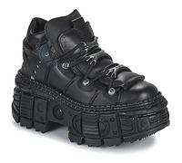 New Rock Botines con cordones 'Wall106-S12' negro, Talla 40