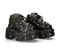 Botines PIEL Militar NEW ROCK ORIGINAL Plataforma M.TANK106-C2