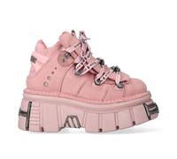 New Rock M-106-C158 - Botines góticos punk con plataforma torre rosa, Pink, 43 EU