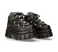 New Rock M.106-C45 Botines Unisex de Piel - Negro