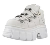 NEW ROCK Rocky Botines/Low Boots Femmes Blanco - 37 - Botas de caña Baja