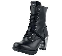 New Rock Trail Negro Tacon Acero Mujer Botas Negro EU40 Piel