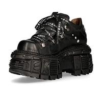 New Rock Zapatos Piel Militar Unisex Original Plataforma M.TANK120NSHLACE-S1 (44 EU)