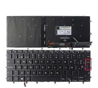 New Russian/US/Spanish Laptop Keyboard FOR DELL XPS 15 9550 9560 9570 P56F Precision 5510 m5510 m5520 m5530 with Backlight (Color : SP with Backlit)