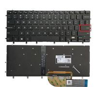 New Russian/US/Spanish Laptop Keyboard FOR DELL XPS 15 9550 9560 9570 P56F Precision 5510 m5510 m5520 m5530 with Backlight (Color : US Original Backlit)