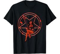 New Satanic Devil Doll Scary Pentagram Occultism T-Shirt