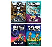 NEW SET! Dog Man 4 Books Collection: Dog Man #7 - Dog Man #10