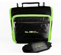 New Shoulder Carry Case Bag for the Toshiba SD-P1750 18cm Portable DVD Player by TGC (Jet Black w/Electric Green Trim) [Region Free]