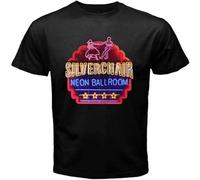 New Silverchair Neon Ballroom Rock Band Unisex 100% Cotton Short-Sleeve T-Shirts Black S