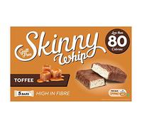 New Skinny Whip Snack barras de menos de 99 calorías, 5 variaciones, paquete múltiple (caramelo y chocolate, 4 cajas)