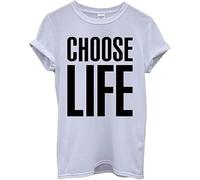 New Spirit Original Choose Life Unisex Camiseta Hombres Mujeres Nerd Funny Geek Blanco, blanco, XXL