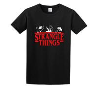 New Strangle Things Brazilian Jiu Jitsu Unisex 100% Cotton Short-Sleeve T-Shirts Black M