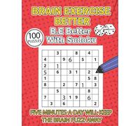 NEW Sudoku 100 puzzles paperback, 3 levels (easy - medium - hard): 1 puzzle per page, large print, with solutions