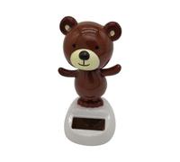 New,suitable Solar Bear Bobble Shaking Head Dancing Toy Figurine Statue Car Dash Board Decorations Ornaments
