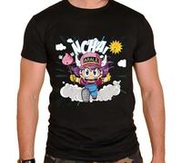 New Summer Arale Print Cute Anime Manga 80s 90s Cartoon t Shirt Dr Slump Anime Cotton Clothes Awesome Short Sleeve Crew Neck Black XXL