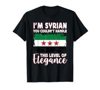 New Syria Flag Proud Elegant Syrian Boyfriend Girlfriend Camiseta