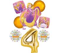 NEW! Tangled Rapunzel Disney Princess 4th BIRTHDAY PARTY Balloon decorations supplies by Anagram