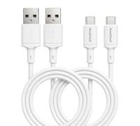 New&Teck - Cable de plástico para iPhone 17, 16, 15, Galaxy S21, S22, S24, S25, Xiaomi, Google Pixel (2 unidades)