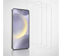 New&Teck - Juego de 3 protectores de pantalla de vidrio templado para Samsung Galaxy S24 Plus/S25 Plus, [Anti-rayados], [Sin burbujas], [Fácil instalación], ultra resistente Dureza 9H Glass