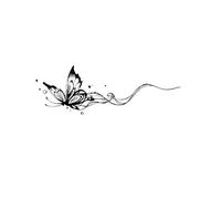 New Temporary Tattoo Stickers For Women Butterflies In Flight Temporary Tattoo Sticker, Waterproof Magic Tattoo, Lasts To 15 Days Fake Tattoo, Semi Permanent Tattoo Waterproof Tattoo Sticker
