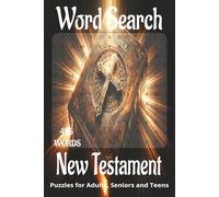 New Testament Inspired/themed word search book.: Book is 6 X 9 inches, 110 pages with 55 Puzzles and 495 words with mostly easy to read print. Each ... vertically, diagonally, forward, or backward.