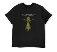 New The Mission Gods Own Medicine Gothic Unisex 100% Cotton Short-Sleeve T-Shirts Black S