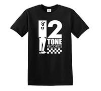 New Tone 2 Records The Specials Retro Music - Camiseta blanca SKA Northern Soul Reggae, camiseta negra, 3XL