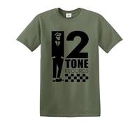 New Tone 2 Records The Specials Retro Music - Camiseta blanca SKA Northern Soul Reggae, L