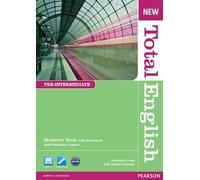 New Total English Pre-Intermediate Students' Book with Active Book Pack - 9781408267202