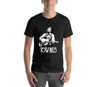 New Townes Van Zandt Korean Fashion Unisex 100% Cotton Short-Sleeve T-Shirts Black M