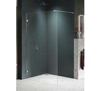 New Trendy Avexa Nickel Brushed mampara de ducha walk-in 70 cm níquel cepillado/vidrio transparente EXK-8636