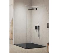 New Trendy New Modus White mampara de ducha walk-in 100 cm blanco mate/vidrio transparente EXK-2204